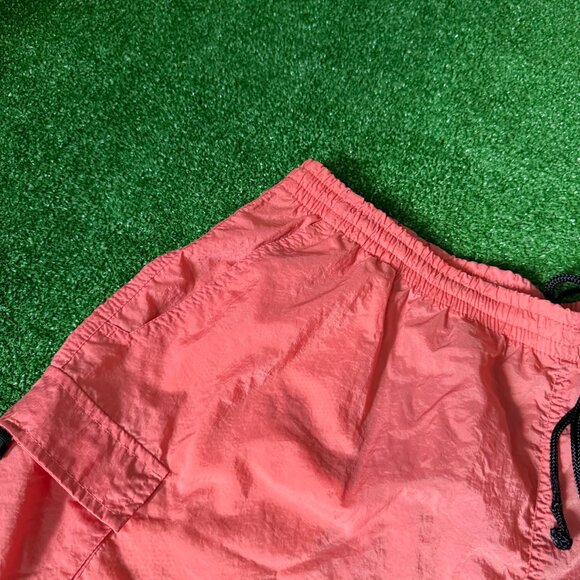 Columbia Elastic Waist Drawstring Lightweight Orange Cargo Pocket Shorts Size XL - Picture 7 of 13